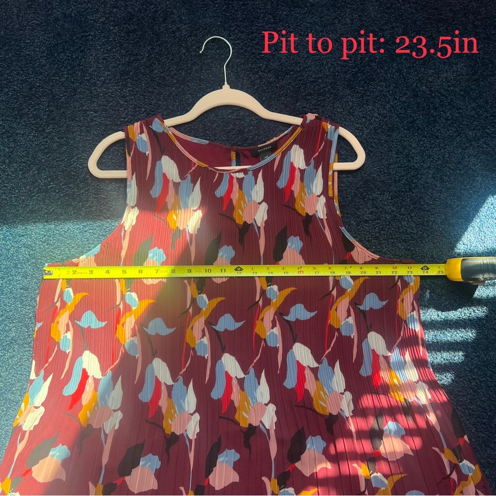 XXL NWT Halogen Botanical Plisse Dress - Picture 3 of 8